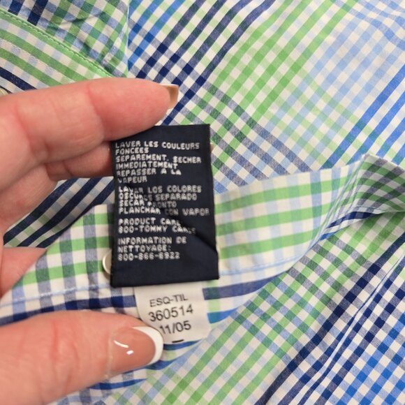 Tommy Hilfiger Men’s Plaid Button-Down Shirt | XL - Picture 11 of 14